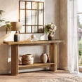 thumbnail image 4 of Tribesigns 55.12-Inch Farmhouse Console Table, Wooden Sofa Table for Living Room, 4 of 6
