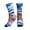 1 Black, variant on Women's Men's Postal Worker Us Flag Colorful Novelty Pattern Crew Athletic Socks