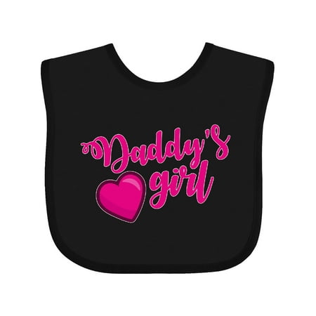 

Inktastic Valentine s Day Daddy s Girl with Heart Outfit Gift Baby Girl Bib