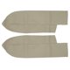 thumbnail image 1 of 1 Par Cubierta Reposa-Brazos Paneles Puerta Delantera Cuero Sintético Beige Coche, 1 of 7