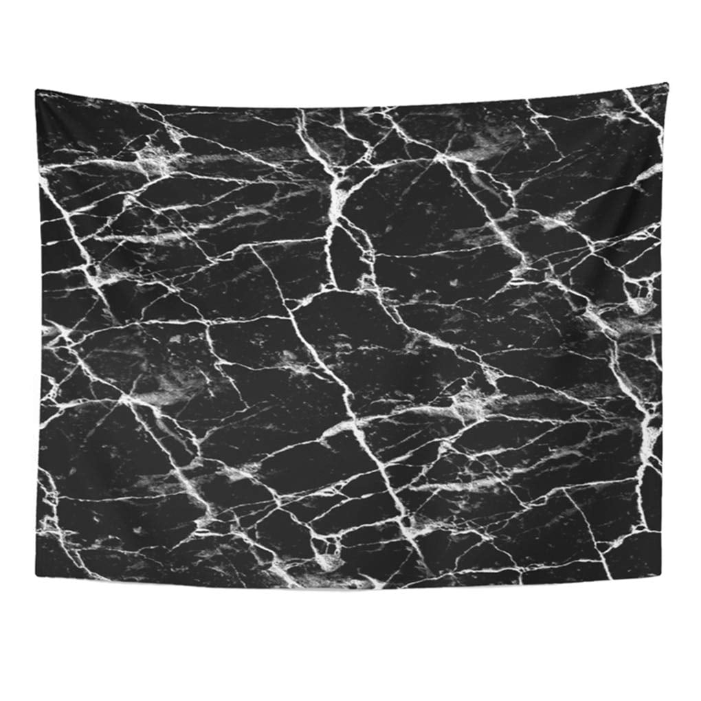 REFRED White Abstract Black Marble Stone Ancient Architecture Blank Board Crack Damaged Wall Art