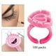 thumbnail image 5 of 100 piezas de Anillos de pegamento desechables shamjiam para injertar pestañas Soporte adhesivo, 5 of 9