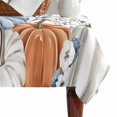 thumbnail image 4 of Fall Blue Pumpkin Table Cloth Waterproof Tablecloths, Thanksgiving Autumn Eucalyptus Leaves Tablecloth Dining Table Cover for Kitchen Party Tabletop Outdoor, Rectangle Tablecloth 60x102 Inch, 4 of 9