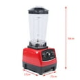 thumbnail image 2 of Miumaeov Professional Blender Heavy Duty Commercial Countertop Blender 2200W High Power Grade Automatic Blenders Mixer Juicer Fruit Food Processor Ice Smoothies Machine 2L Red, 2 of 14