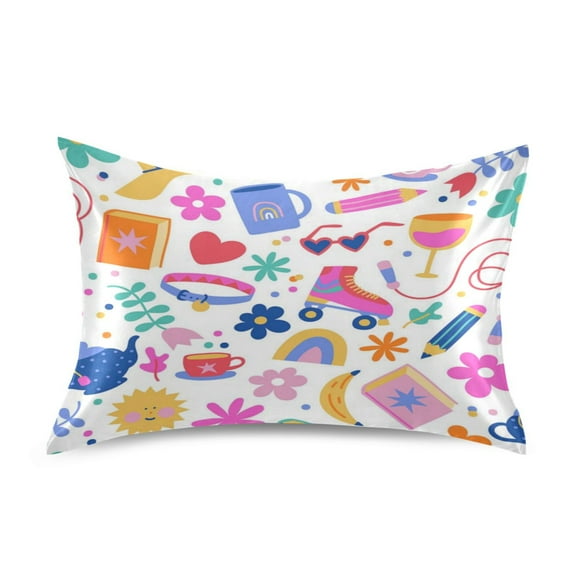 Smooth satin pillowcase. Care for your skin and hair, improve the quality of sleep. Custom Art