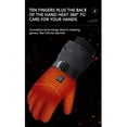 thumbnail image 6 of Heated Gloves Men Women - USB Rechargeable Waterproof Windproof Touchscreen, Electric Heating Ski Gloves for Cold Weather Motorcycle Snowboarding Hiking Hunting Gifts, 6 of 9