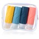 thumbnail image 2 of 4 botellas de viaje de silicona, contenedor de artículos de tocador, botellas de champú y loción rellenables con bolsa de almacenamiento (100ml), 2 of 6
