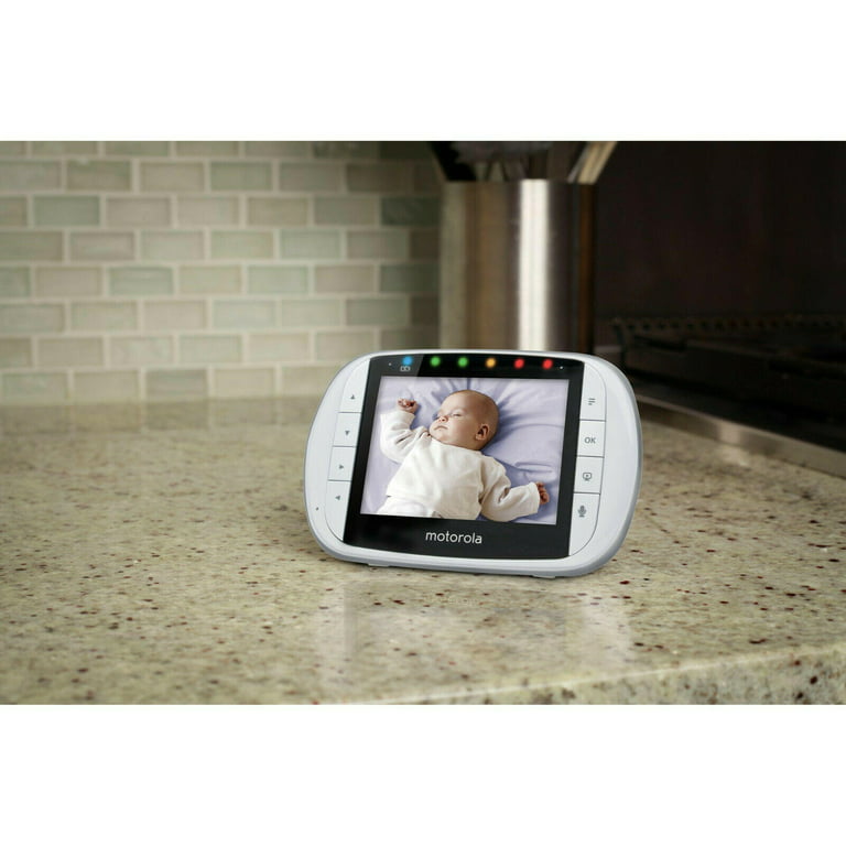 motorola MBP33S Wireless Video Baby Monitor with 2.8-Inch Color LCD, Zoom  and Enhanced Two-Way Audio, 720p