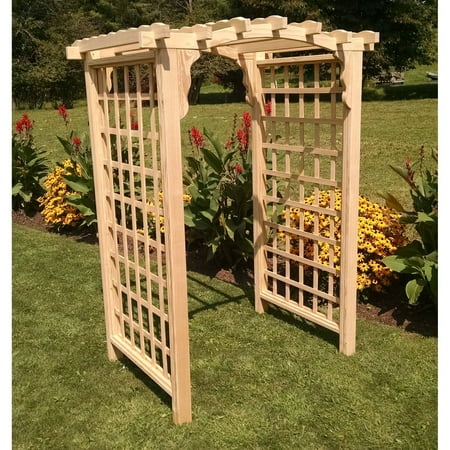 A & L Furniture Cambridge 7 ft. High Cedar Arbor