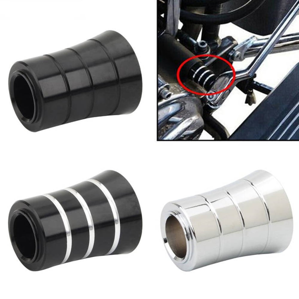 ALLTIMES Heel Shift Eliminator, Black/Chrome Aluminium CNC, for Harley