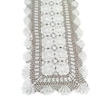 thumbnail image 2 of CHOK Rectangular Cotton Handwork Crochet Lace Table Runner Doilies for Coffee Table Dresser Scarf Centerpieces Décor 2PC, 2 of 5