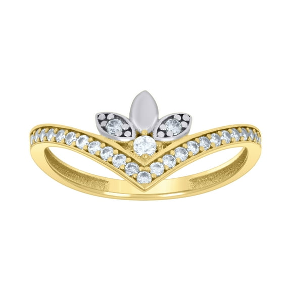 10kt Real Two-tone Gold Womens Fashion Ring