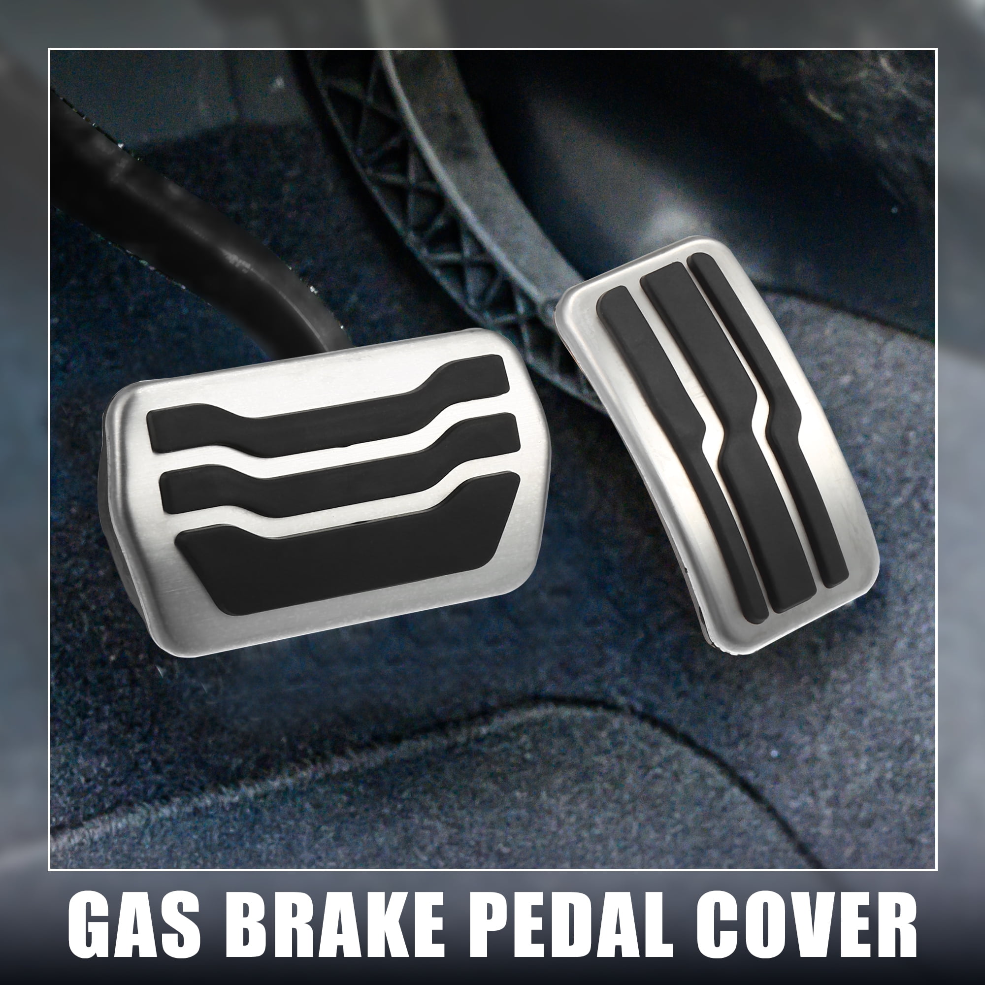 Unique Bargains Accelerator Pedal and Brake Pedal Cover Set for Ford Escape 2001-2022