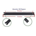 thumbnail image 2 of Nylon Zippers for Sewing, Bulk Zipper Supplies ; by Mandala Crafts (8 Inches, Black), 2 of 7
