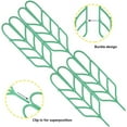 thumbnail image 4 of LNGOOR 27 PCS Plastic Indoor Trellis for Potted Plants Green Stackable Leaf Shape Mini Climbing Plant Stakes DIY Flower Pot Support for Pea Vegetable Clematis, Green, 4 of 7