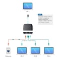 thumbnail image 2 of Cable de conmutador Ethernet Matters USB C a Gigabit de 4 puertos, 2 of 7