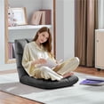 thumbnail image 3 of Alden Design Floor Folding Gaming Sofa with 14 Adjustable Positions, Gray, 3 of 10