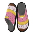 thumbnail image 2 of IAUYY Memory Foam House Slippers Suitable for Both Men and Women. Comfortable, Anti-Slip Plush Flat-Bottomed Slippers The Best Holiday Gift Two Doughnuts, 2 of 9
