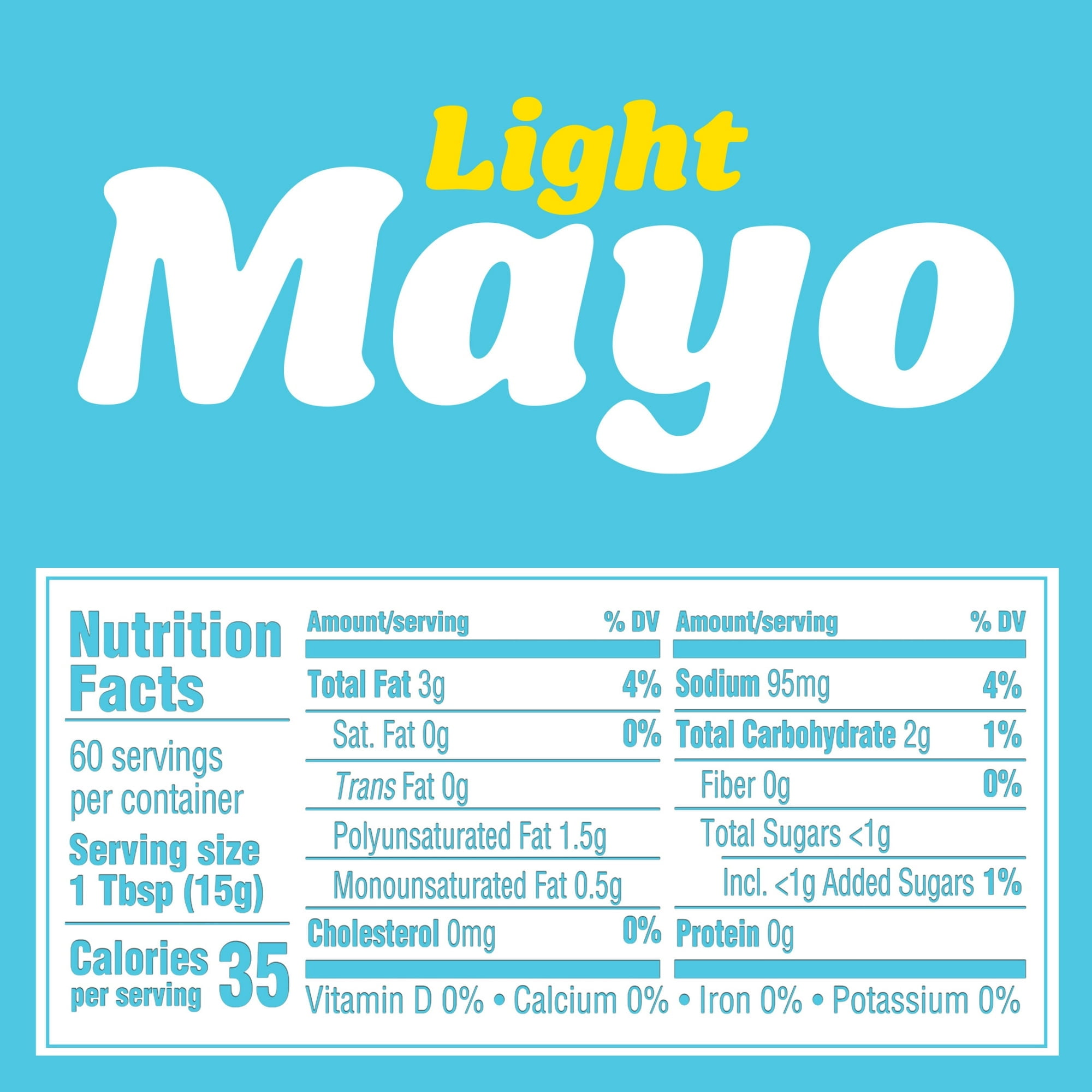 Kraft Light Mayo with 1/2 the Fat & Calories of Regular Mayonnaise 30 fl oz Jar (Pack of 4)