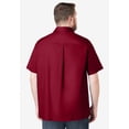 thumbnail image 2 of KingSize Men's Big & Tall Solid Wrinkle-Resistant Short Sleeve Button Down, 2 of 4