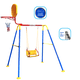 thumbnail image 5 of Columpio para niños Enerplay Barcelona Plus 3 EN 1 con resbaladilla y canasta, 5 of 6