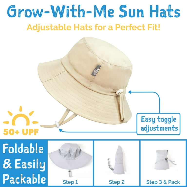Jan & Jul Gro-With-Me Cotton Adventure Hat - Pretty Petals Jan & Jul Gro-With-Me Cotton Adventure Hat - Pretty Petals