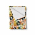 thumbnail image 2 of Music Soft Flannel Fleece Blanket, Pattern with Musical Instruments in Flat Design Style Cassette Radio Vinyl Nostalgic, Cozy Plush for Indoor and Outdoor Use, 50" x 70", Multicolor, by Ambesonne, 2 of 6