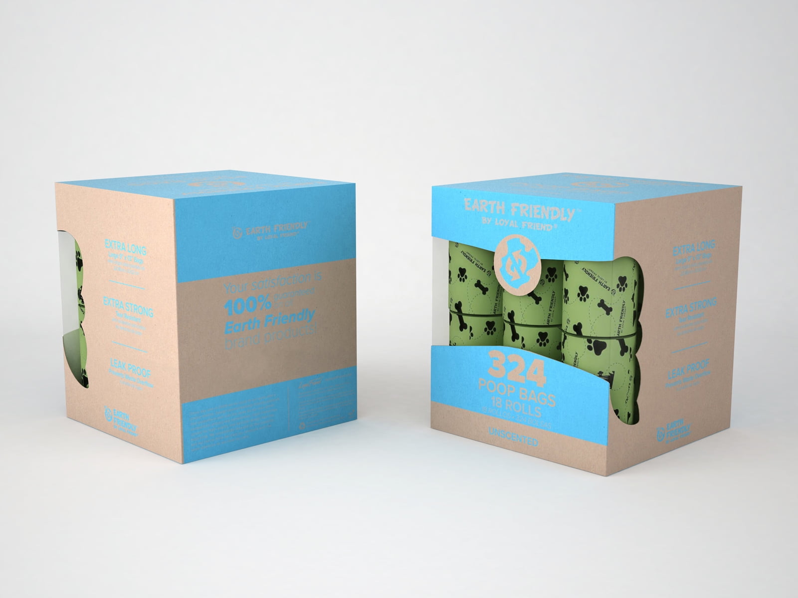 Earth friendly poop top bags by loyal friend