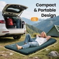 thumbnail image 4 of Sleeping Pad for Camping, 3.15" Thick Self Inflating Camping with Pillow&Electric Pump,Memory Foam Mattress Pad, 4-Season Camp Mat Travel,Car,Tent,Home-Green, 4 of 5