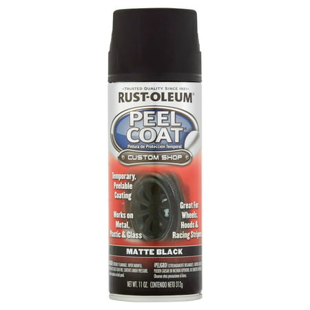 Rust-Oleum Peel Coat Matte Black Custom Shop, 11 (Best Matte Black Auto Paint)
