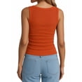 thumbnail image 3 of MOYIKO Women's Sleeveless Henley Tank Tops Ribbed V Neck Button Down T Shirts Summer Slim Fit Tee Tops, 3 of 7