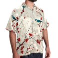 thumbnail image 2 of Tree Men's Short Sleeve Hawaiian Beach Shirt Casual Printed Button Down Summer Unisex Casual Shirt, 2 of 6