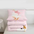 thumbnail image 5 of Erosebridal Pink Bowknot Cute Bows Queen Comforter Set,Kawaii Duck Bedding Comforter Set For Girls Kids, Reversible 3 Pieces, 5 of 7