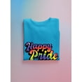 thumbnail image 3 of Happy Pride Bubblegum Banner Sweatshirt Women -Smartprints Designs, Female 5X-Large, 3 of 4