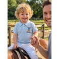 thumbnail image 6 of BemeyourBBs Western Country Baby Boy Clothes Toddler Baby Boys Cowboy Outfit New to Here Shirt Boots Embroidery Summer Short Sleeve Waffled Striped Collar Half Button Causal Shirts Tops, 6 of 9