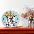 thumbnail image 2 of SKYSONIC Cats Wall Clock 10 Inch Silent Non Ticking Round Clock Oil Painting Clock Easy to Read Clock for Living Room Bedroom Bathroom Home Decor, 2 of 7