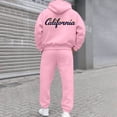 thumbnail image 2 of CONFREE Mens 2 Peice Sweatsuit Casual Men's Jogging Tracksuit Set Letter Graphic Pullover Hoodies Pants Athletic Sweat Suit for Men, 2 of 7