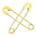 thumbnail image 4 of Pendientes de seguridad Pendientes punk hechos de material de acero inoxidable Pendientes colgantes dorado Jinwen Pendientes de alfiler de seguridad, 4 of 5