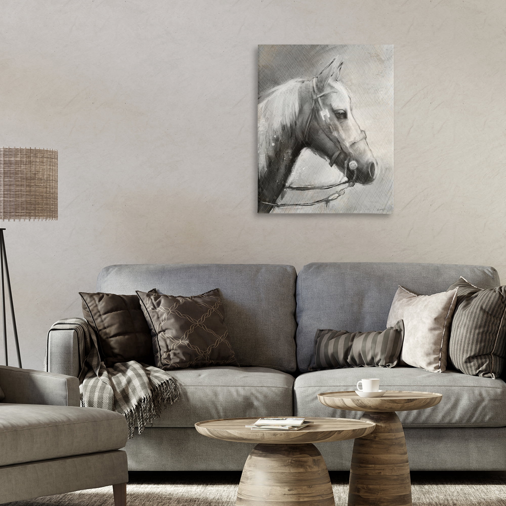 Stupell Industries Modern Ranch Horse Canvas Wall Art, design by Chad Barrett