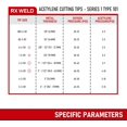 thumbnail image 2 of HAHDAXIA Acetylene Cutting Torch Tips, 0-3-101 Fit V-Style Light/Medium Duty Torch - CA 1350-90°,1260-90° Cutting Attachment (2-3-101), 2 of 6