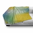 thumbnail image 3 of Pride Soft Flannel Fleece Throw Blanket, Romantic Hand Written Words on an Abstract Backdrop with LGBT Community Elements, Cozy Plush for Indoor and Outdoor Use, 50" x 70", Multicolor, by Ambesonne, 3 of 6