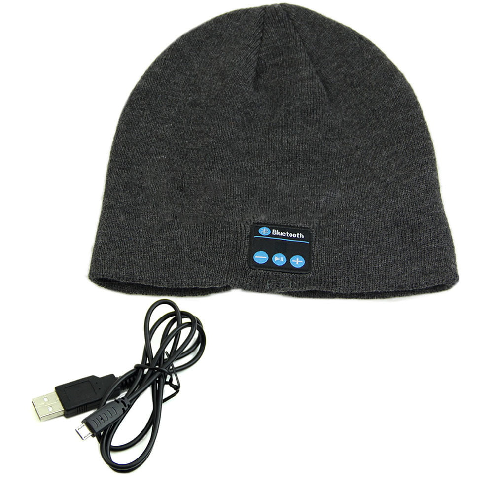 Winter Outdoor Premium Knit Cap with Wireless Stereo Headphone Headset Earphone Speaker Mic Hands Free for Iphone Samsung Android Cell Phones,Best New Year Rotibox Bluetooth Beanie Hat