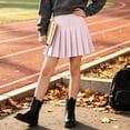 thumbnail image 3 of Fancifize Teens Girls High Waist Pleated Skirts Formal Skirt with Built-in Shorts for School Uniform Trendy Cozy Skorts, 3 of 7