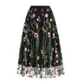 thumbnail image 3 of Women Fashion Embroidery SKirt Pocket Elastic Waist Loose Short A Shaped Skirt Mini Skirt plus Size Silk Skirts Extra Long Twin Bed Skirt Patchwork Skirt Wrap Skirt Maternity Skirt Sparkly Skirt And, 3 of 4