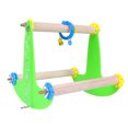 thumbnail image 1 of FRCOLOR Bird Swing Bird Gnawed Toy Swing Stand Creative Standing Rack Parrot Jumping Board Swing Parrot Playing Stand (Random Color),7.48"X7.48"X7.09", 1 of 5