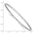 thumbnail image 4 of Primal Gold 14 Karat White Gold Polished Bangle Bracelet, 4 of 5