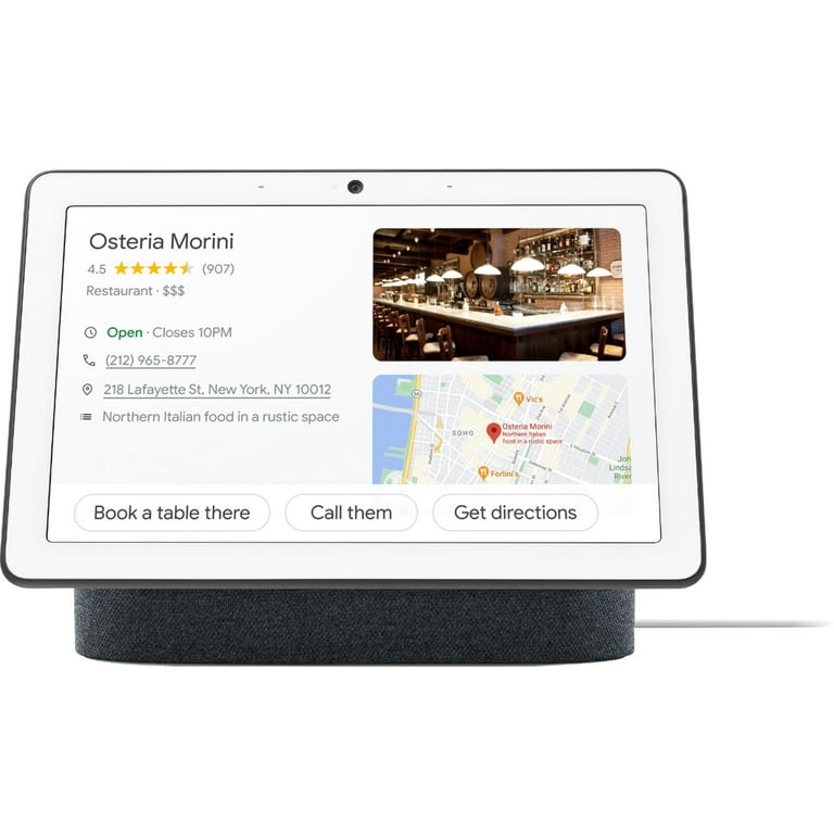 Nest Hub Max Smart Display with Google Assistant - Charcoal