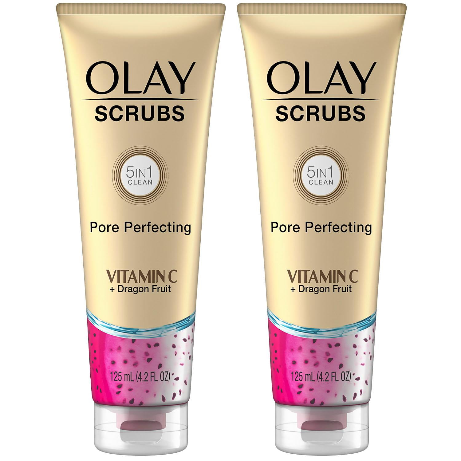 The Olay Scrubs Pore Perfecting Face with Vitamin C & Dragon Fruit (4.2 fl. oz., 2 pk