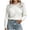 *White, variant on ClodeEU Women's Lace Cutout Shoulder Knit Top,Long Sleeve Crewneck Casual Solid Pullover Sweater ,Women's Plus XL
