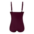 Swimsuits For Women 1 Piece Bathing Suit Retro Ruched Push Up Vintage ...